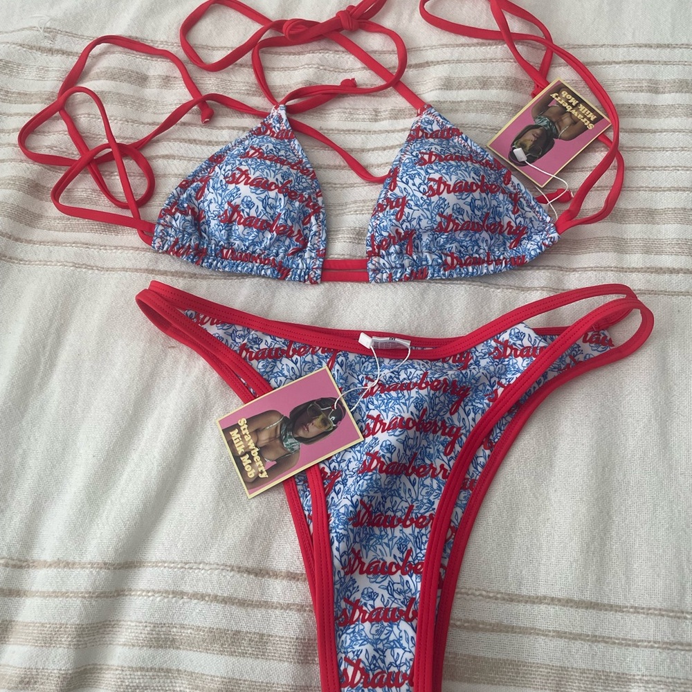 Fireworks Strawberry Milk Mob bikini